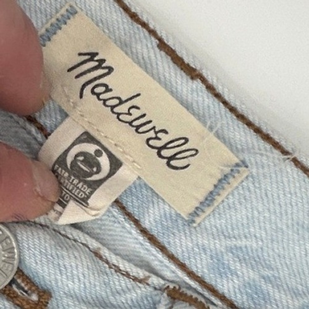 Madewell The Slouchy Boyjean Distressed Light Wash Denim Jeans Size 25 Capsule - Picture 7 of 10